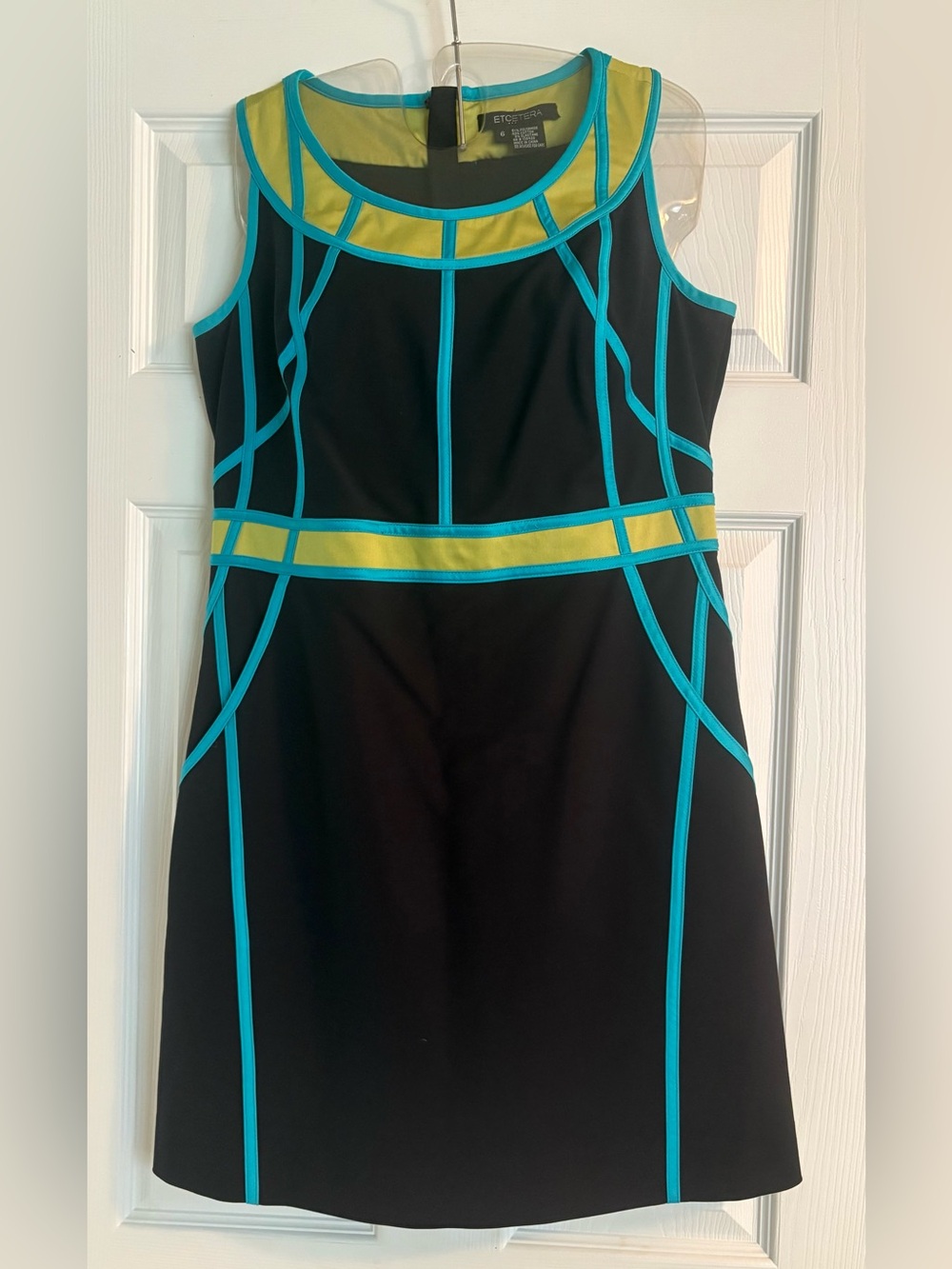 Etcetera Black midi dress- Size 6. EUC